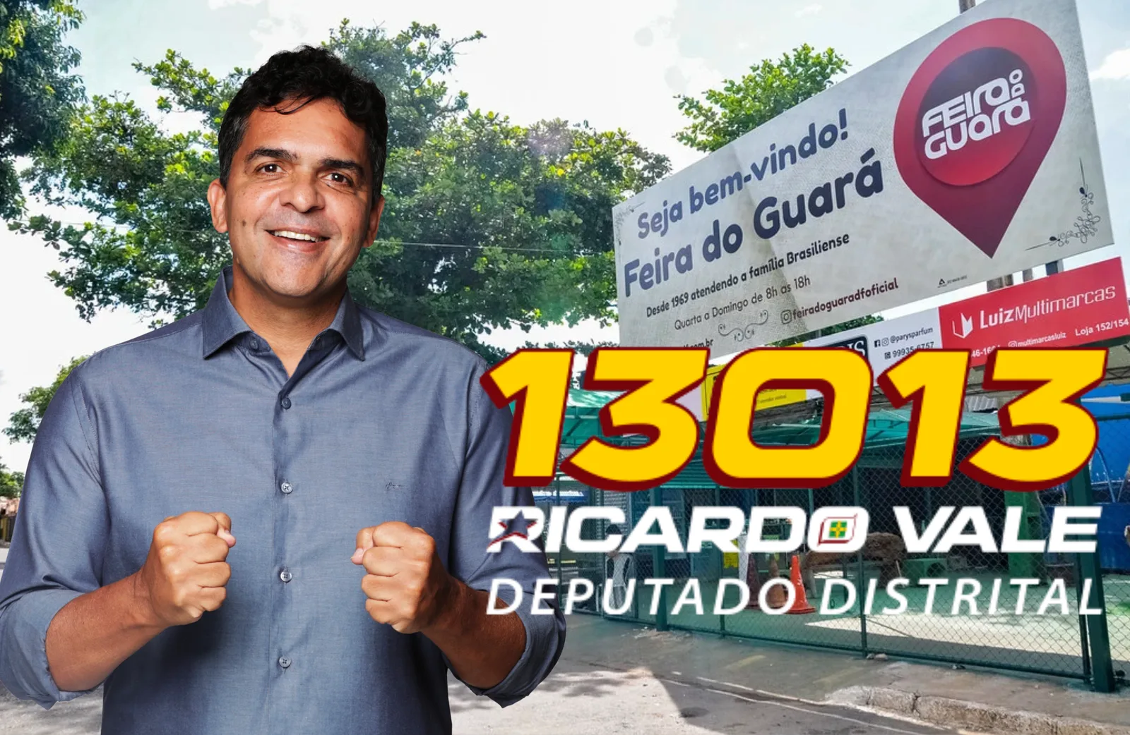 Guará recebe R$ 1,67 milhão em emendas de Ricardo Vale e ganha lei que protege a Feira como patrimônio do DF