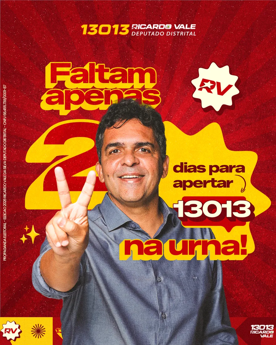 Na reta final, Ricardo Vale apresenta prioridades para novo mandato
