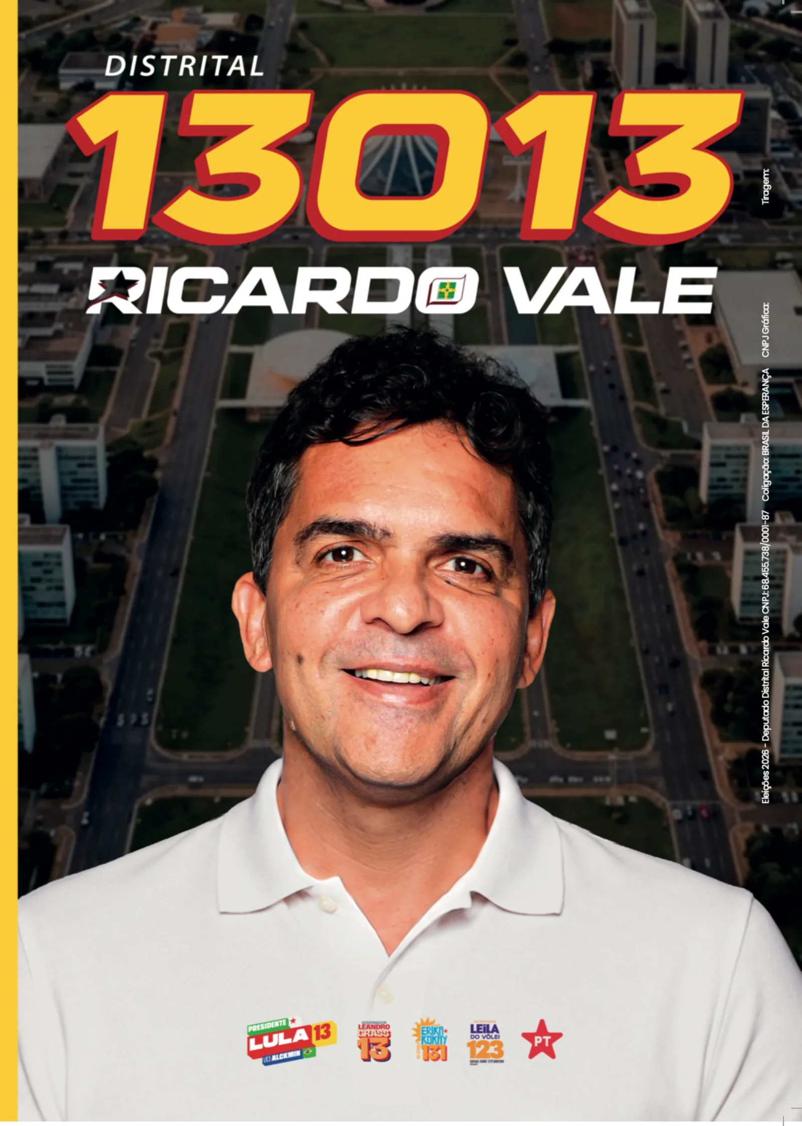 Página 1 de 4 do folder de apresentação de Ricardo Vale 13013