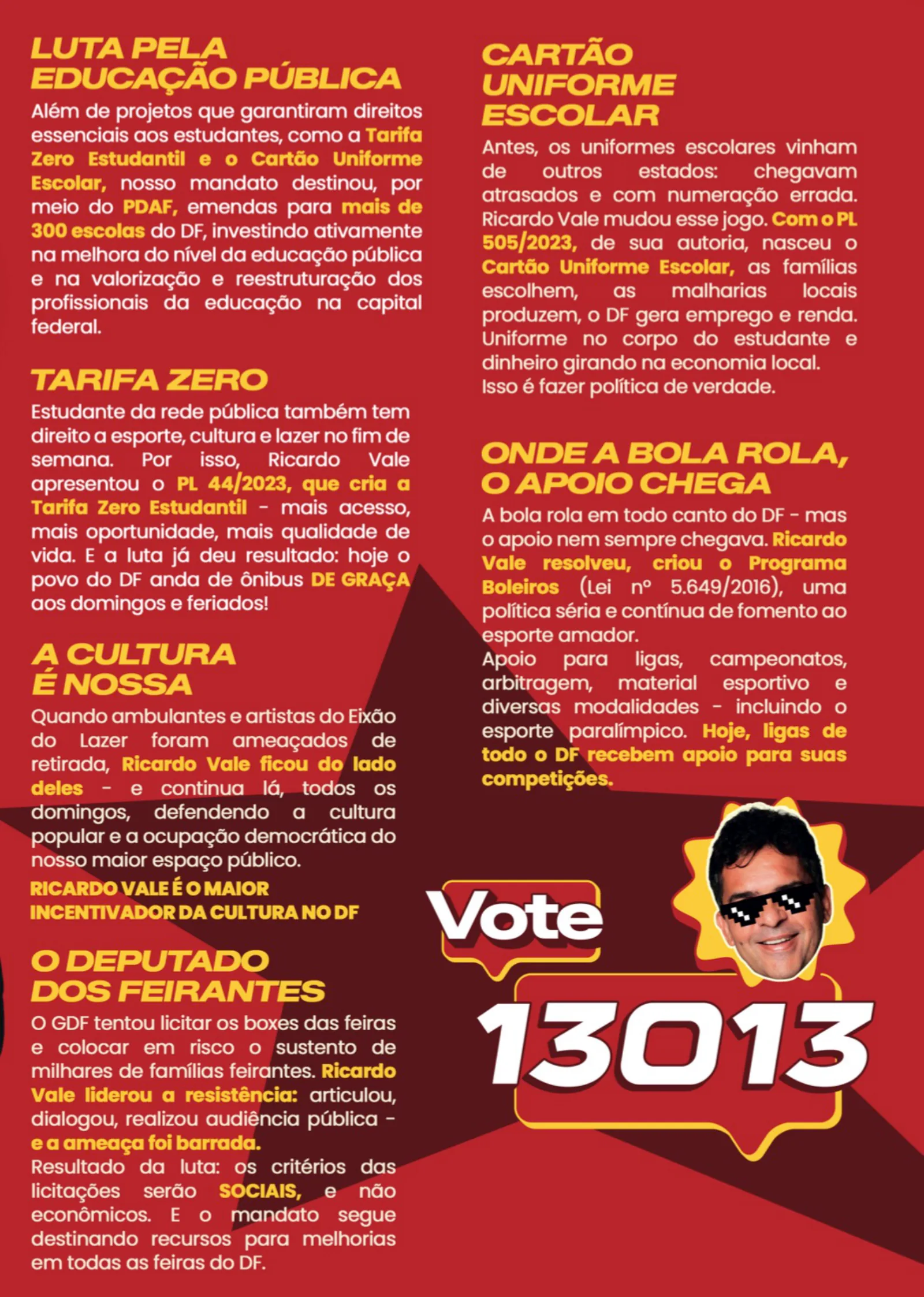 Página 3 de 4 do folder de apresentação de Ricardo Vale 13013